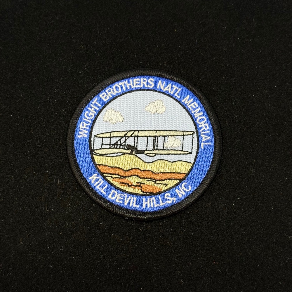 Wright Brothers National Memorial Kill Devil Hills NC Aviation Souvenir Patch 3"